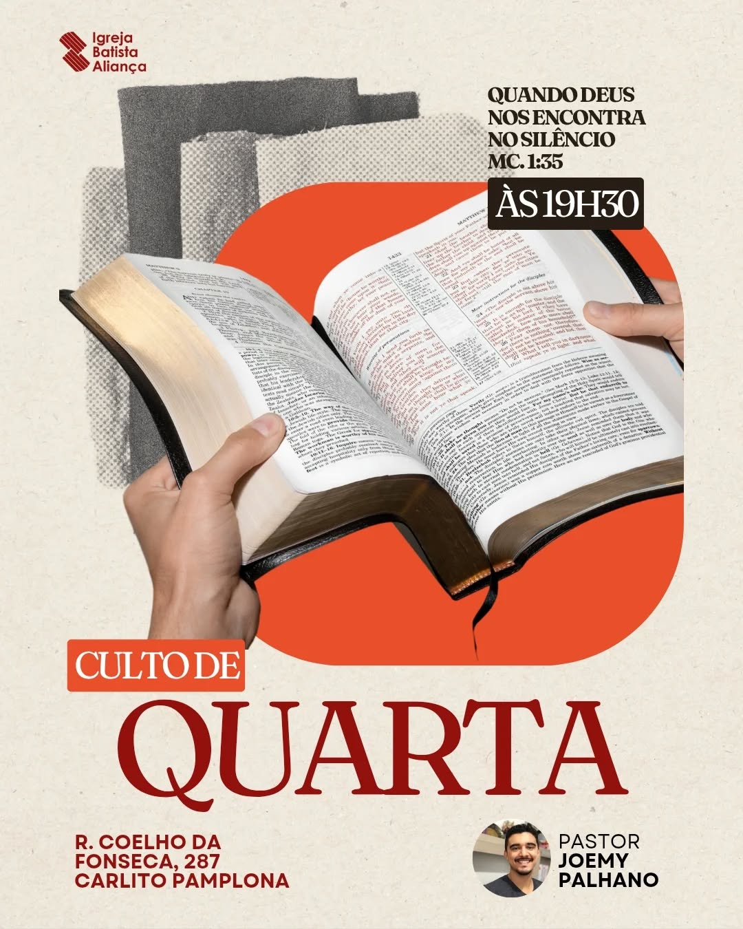 Culto de Doutrina e Oração.