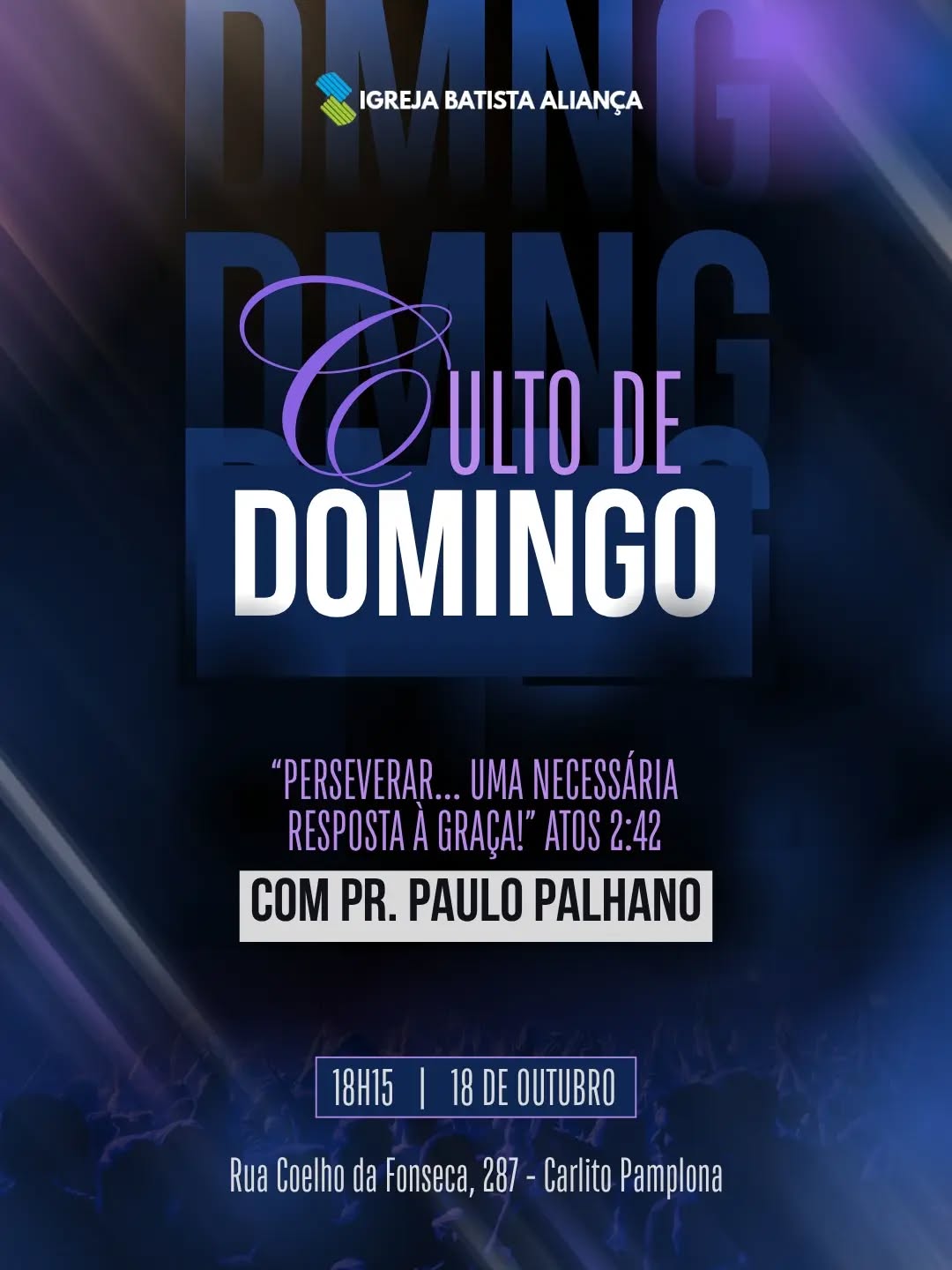 Vem pro culto hoje vai ser uma benção!
📖🙌🏻🎶