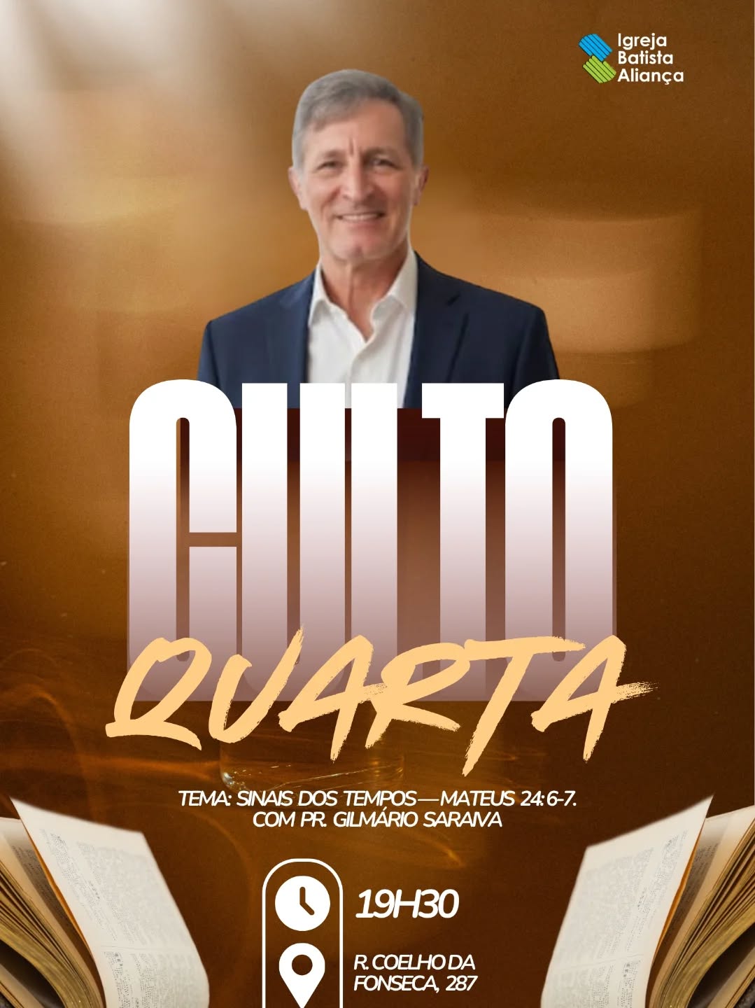 Te convidamos a conhecer mais de Deus, vem?